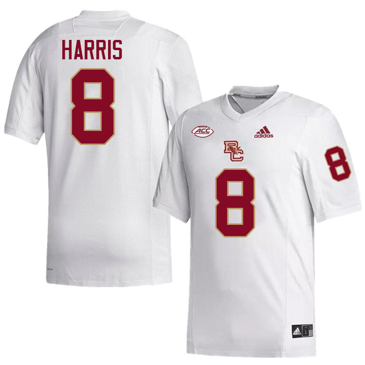 Will Harris Jersey,#8 Will Harris Boston College Eagles Football Jersey,Uniforms-White